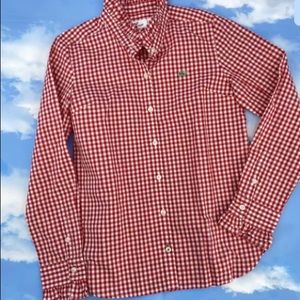 Vineyard Vines Gingham Ruffle Blouse